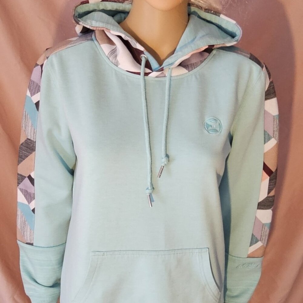 Hooey Canyon Turquoise Pattern Hoodie